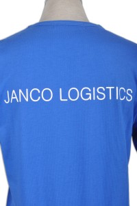T528 自製tee-shirt   班tee訂製  訂購環保t-shirt  tee供應商HK    天空藍 細節-7
